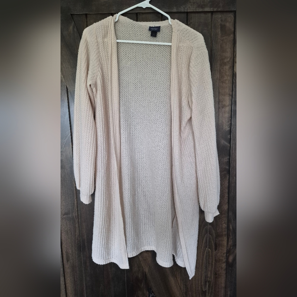 Daytrip Cream Open-Front Cardigan